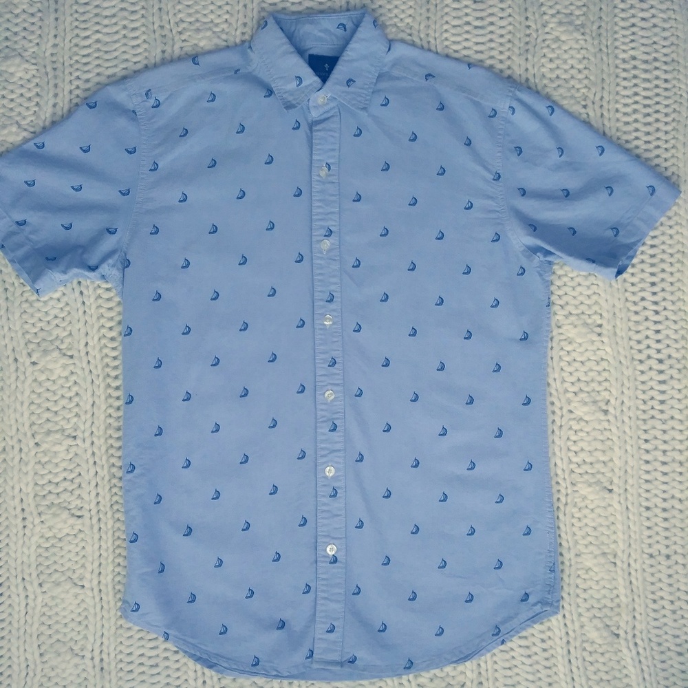 Hawkings McGill Button Up Blue Long Sleeve Shirt